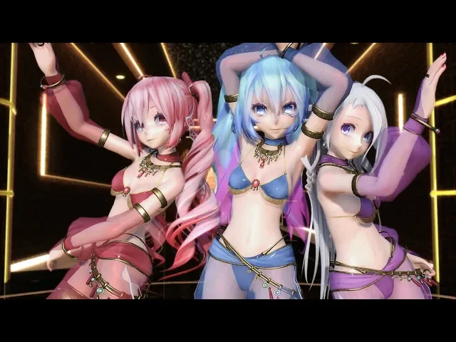 【mmd】liar dance - tda designer award miku,ia,and teto